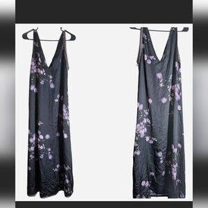 Christian Dior 90s Silk Floral Slip Dress 🖤🪻🖤🪻🖤